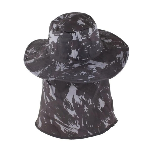 Chapéu Pescador Pesca Proteção Solar Pescoço Camping Trilha Estampa Camuflad - Imagem 2